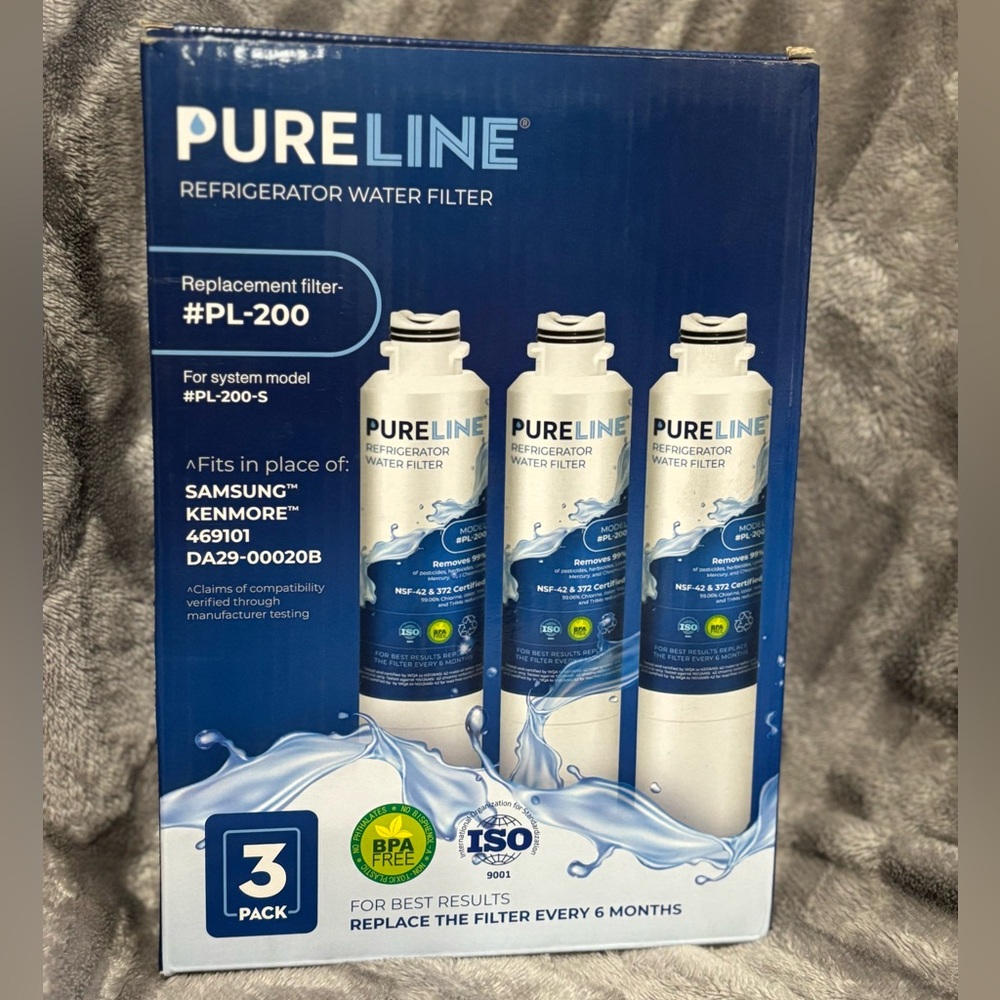 Pureline DA29-00020B Samsung®‎ Refrigerator Water Filter Replacement -3 Pack